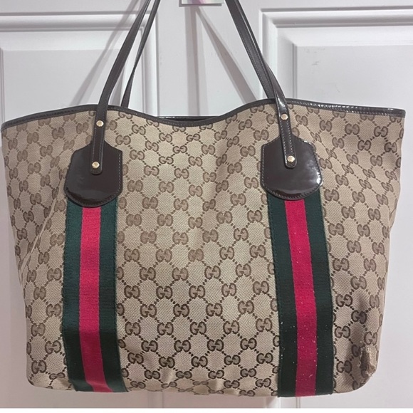 Authentic Gucci Jolie Web Sherry Tote - Picture 3 of 8